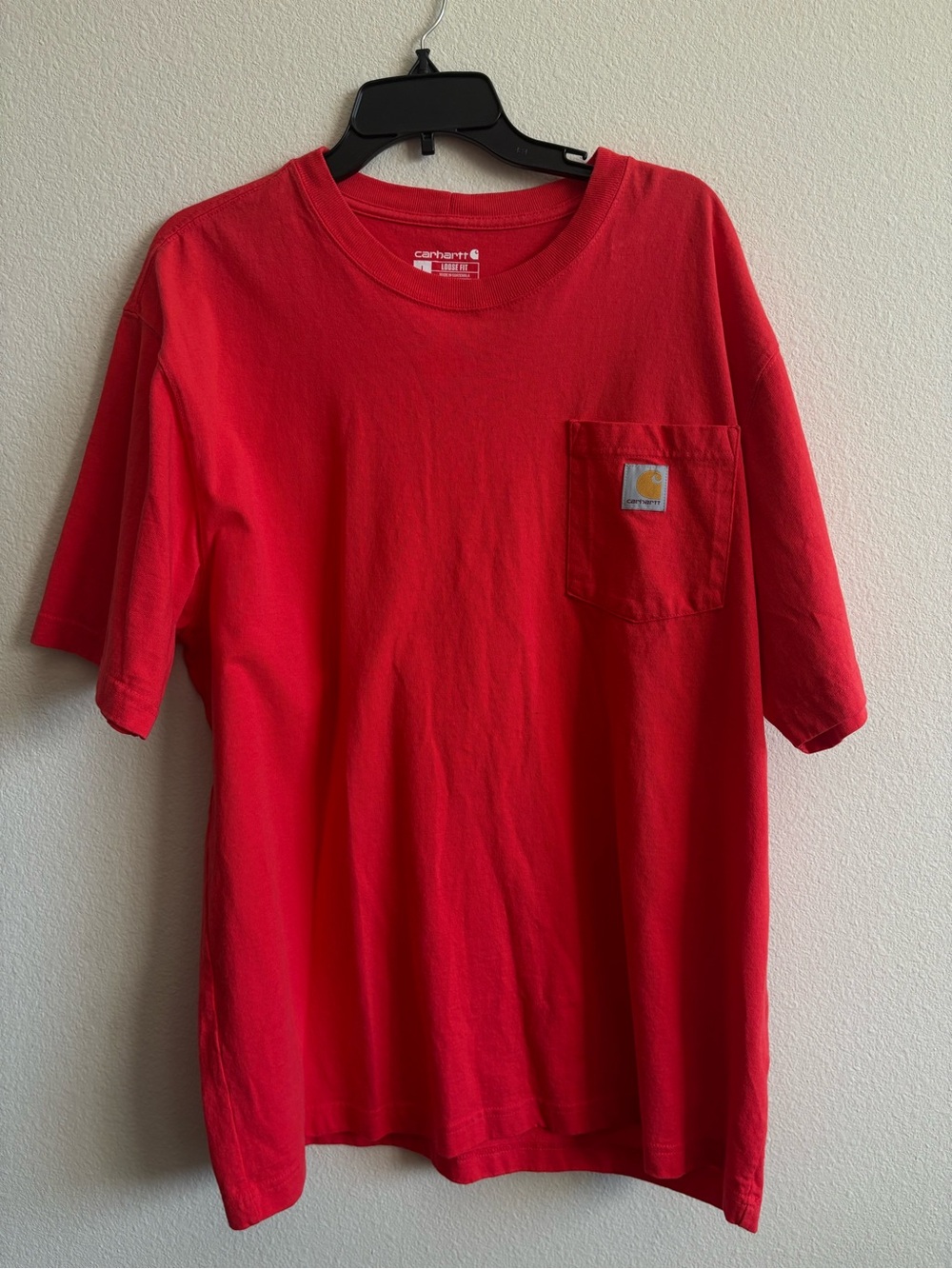 Carhartt Red Short Sleeve Pocket Tee